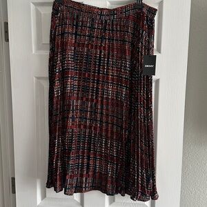 DKNY Multi color pleated skirt